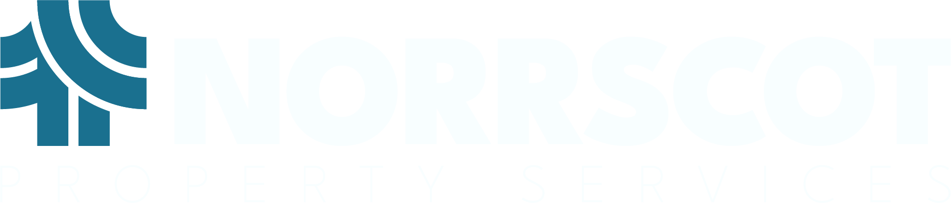 Norrscot Logo Horizontal Blue White